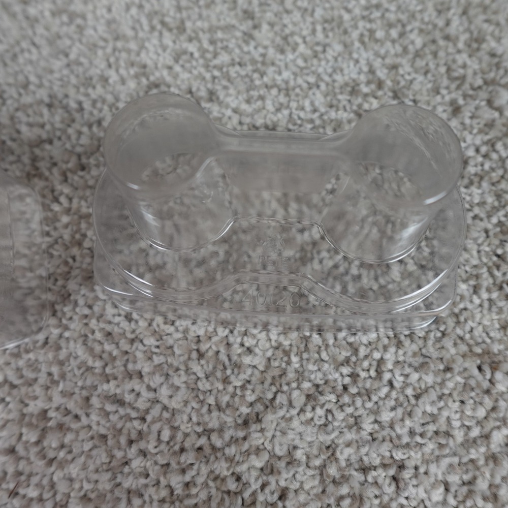 Longaberger Salt and Pepper Basket Protectors Clear Plastic Liners 44555 40126 - Picture 6 of 6